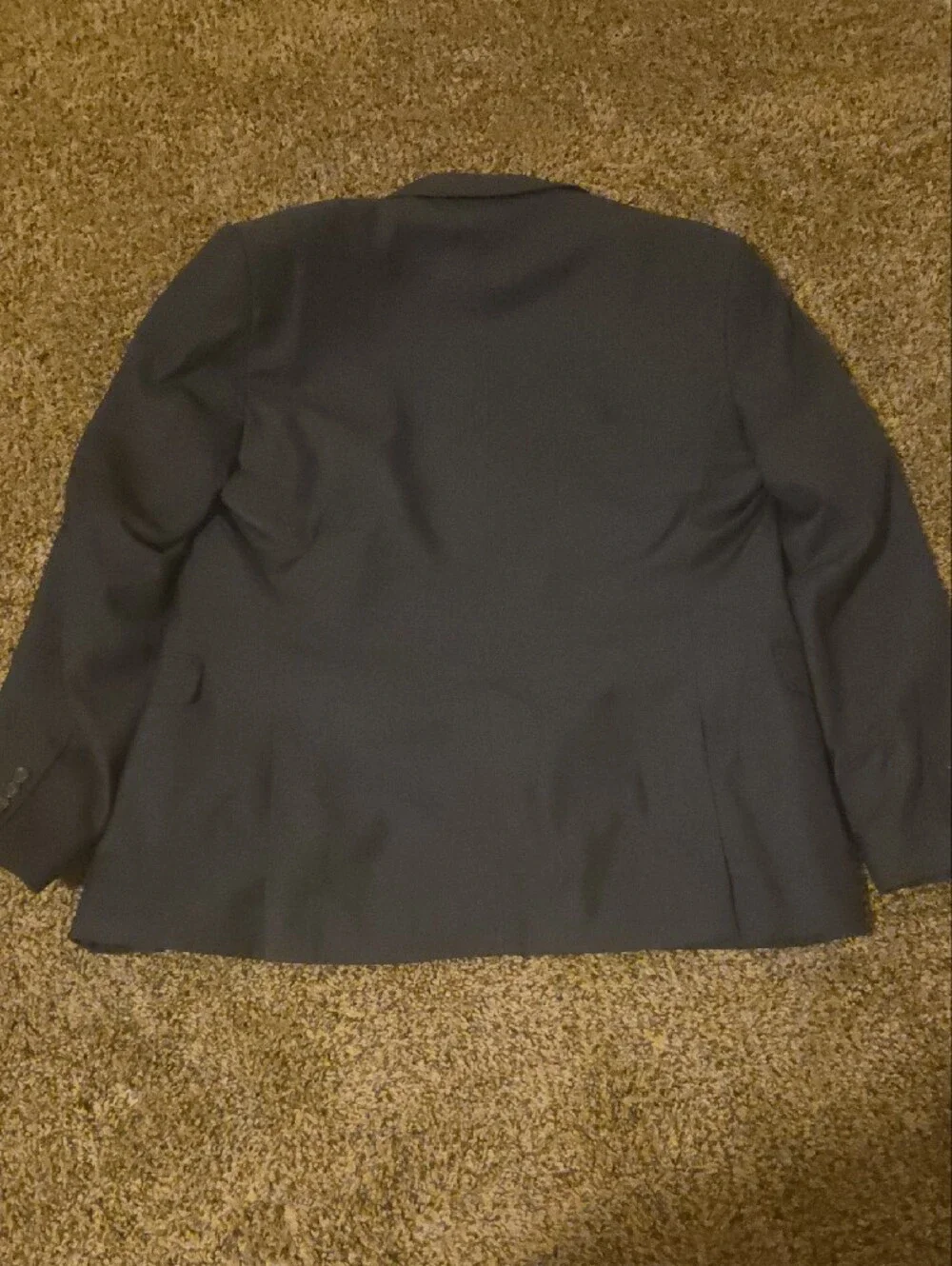 Egara Men's Dark Gray Two-Button Sport Coat